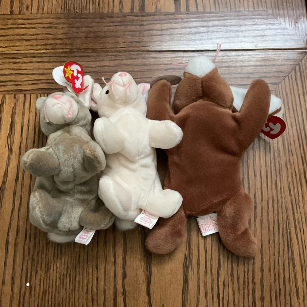 Ty Easter 🐣 Collection of bunny rabbits: Ears, Nibbly and Nibbler set